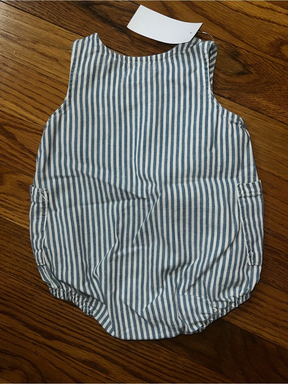 Carter's Just One You® Baby Boys' Striped Chambray Bubble Romper - 3M - NWT